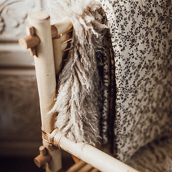 Quiltad Pläd Beige/Brun