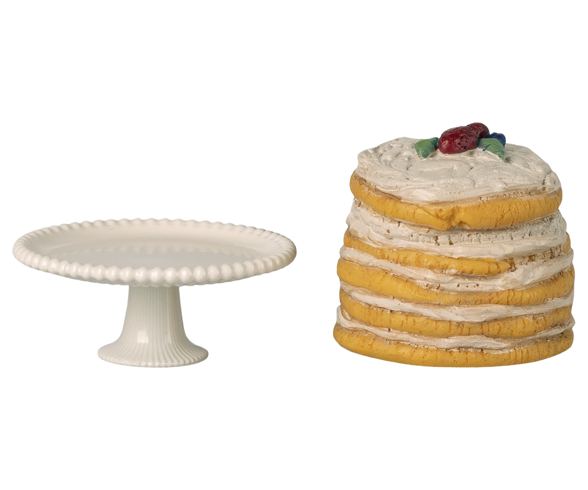 Maileg - TÅRTA m/tårtfat - Mouse - 3