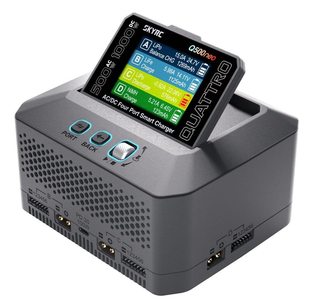 SkyRC Q500neo Quattro Laddare 1-6S 1000W AC&DC - 4