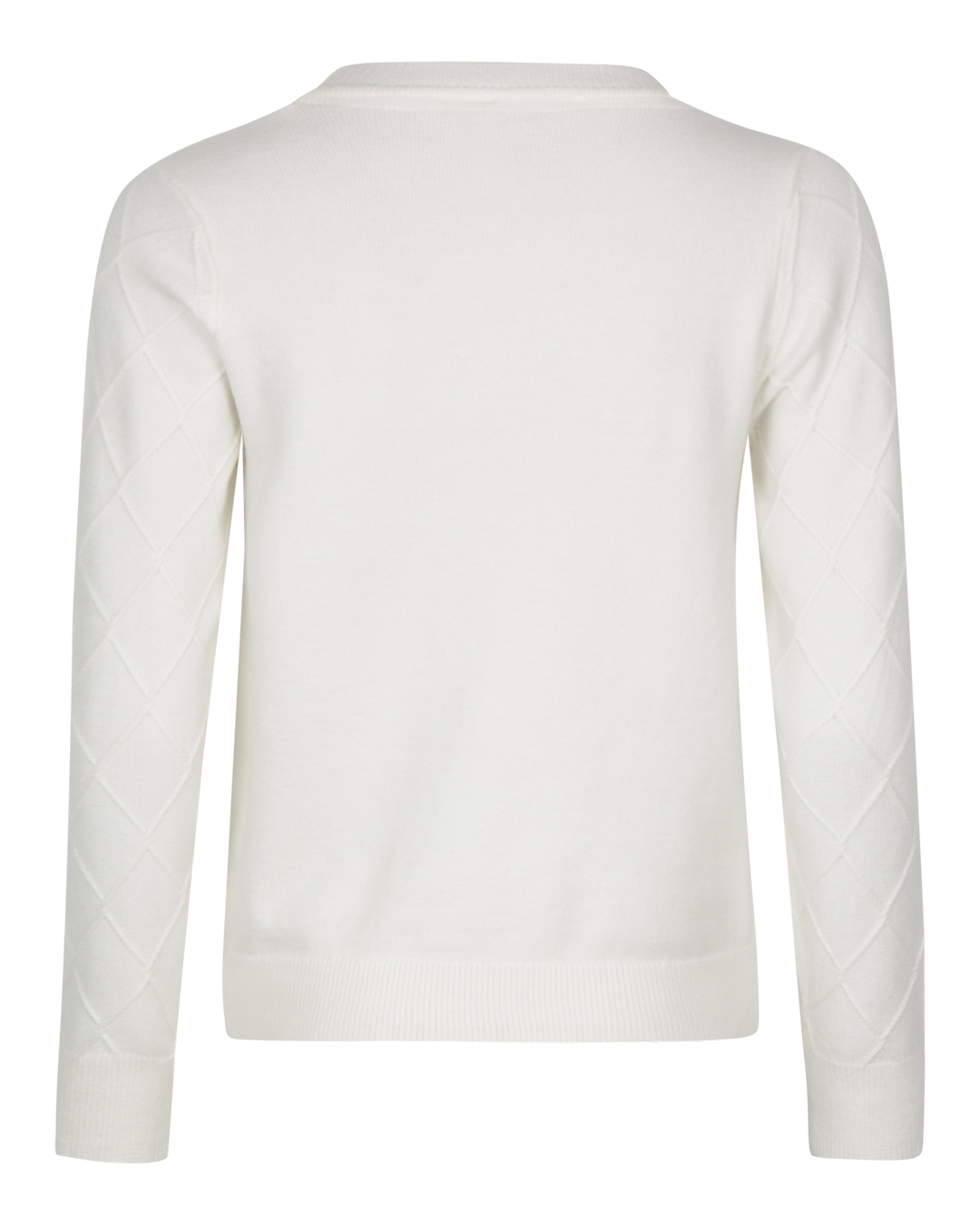 Jumper pärlor & rutmönster offwhite - 2