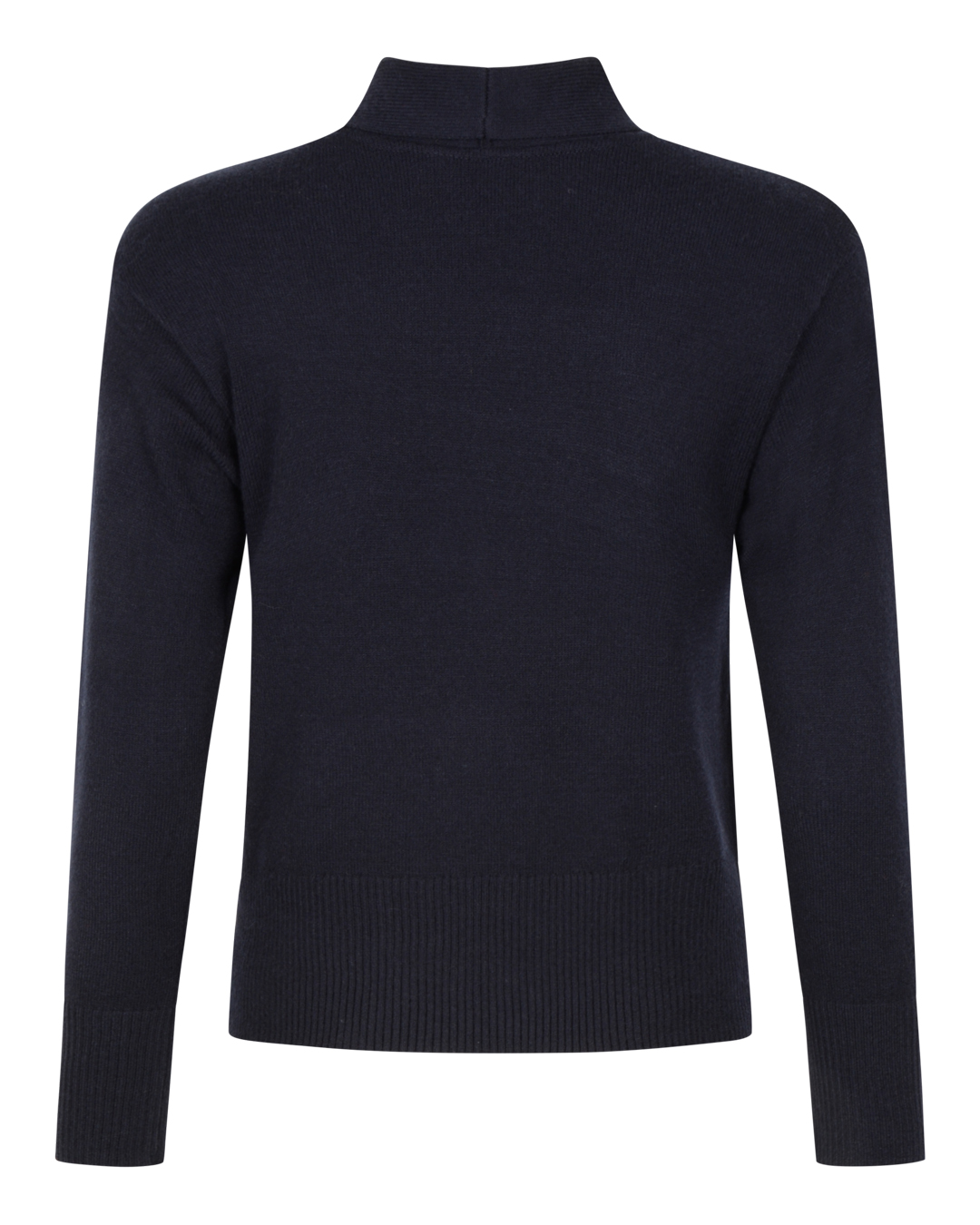 Jumper med knutkrage marinblå - 2