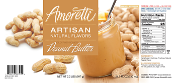 Peanut Butter, Amoretti Artisan, 226 g, SALG