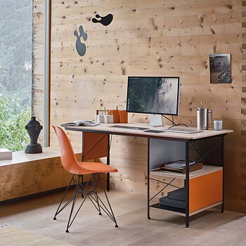 Eames Desk Unit EDU Skrivbord + Eames Fiberglass Chair på köpet - Kampanj - Vitra