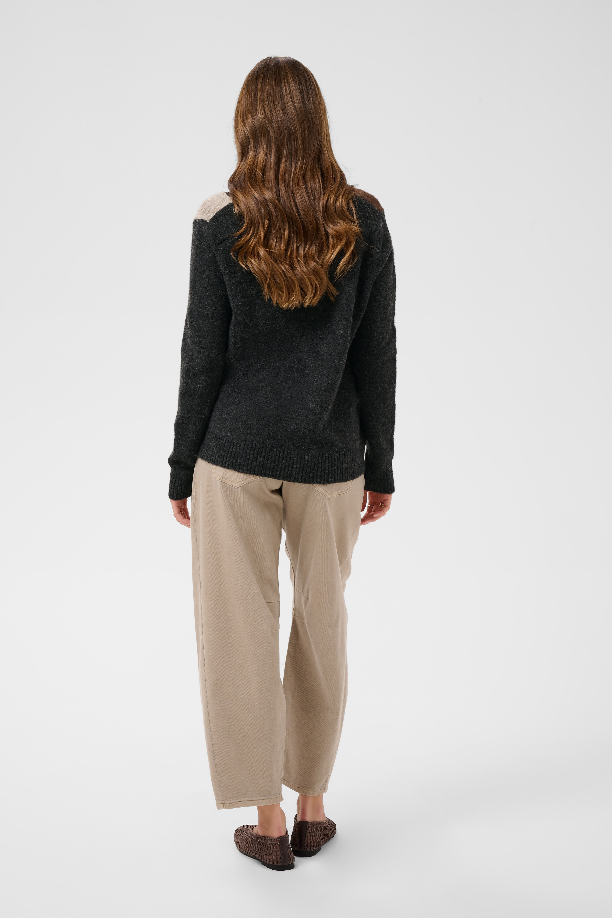 CRHope Knit Pullover Stickad Tröja med Argylemönster
