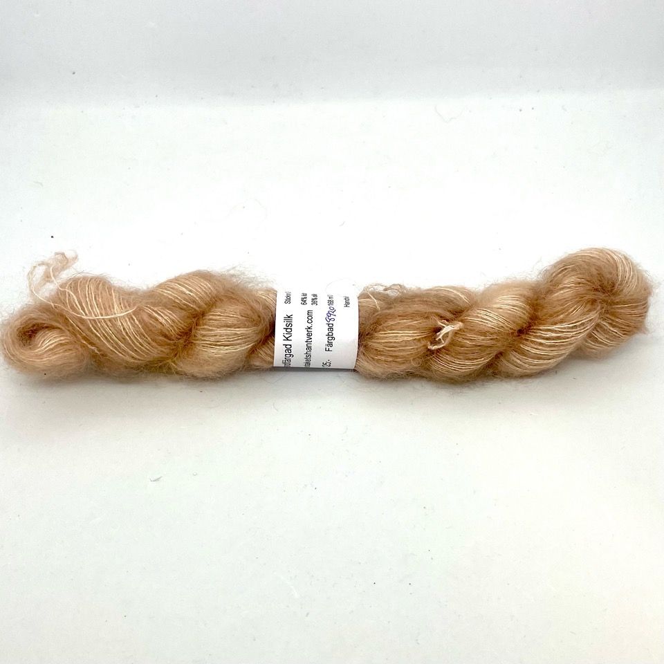 Handfärgad Kidsilk  beige - 3