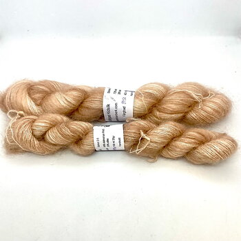 Handfärgad Kidsilk  beige