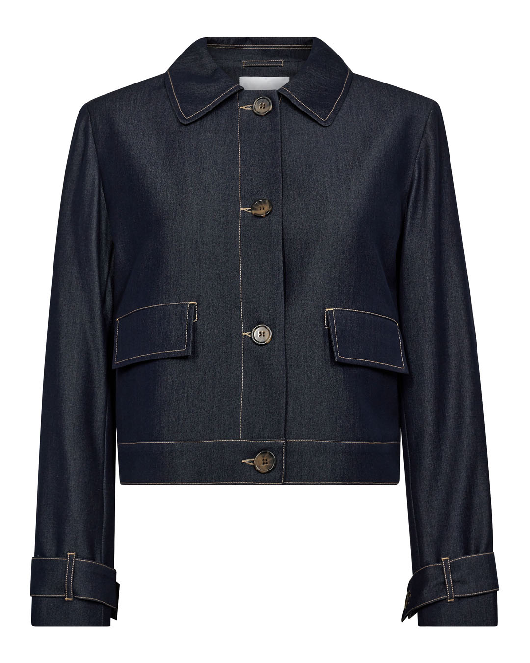 Jeansjacka Terry tunn mörk denim - 5
