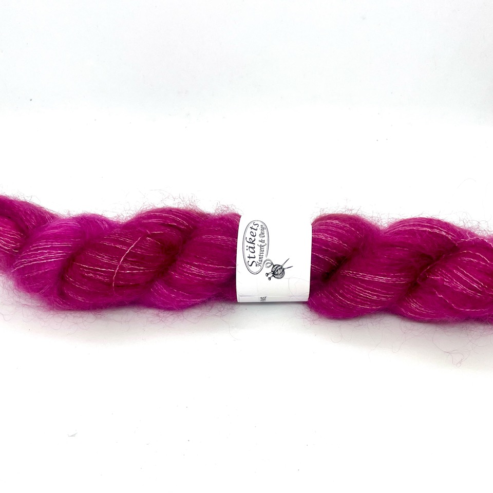 Handfärgad Kidsilk  mörk cerise - 2