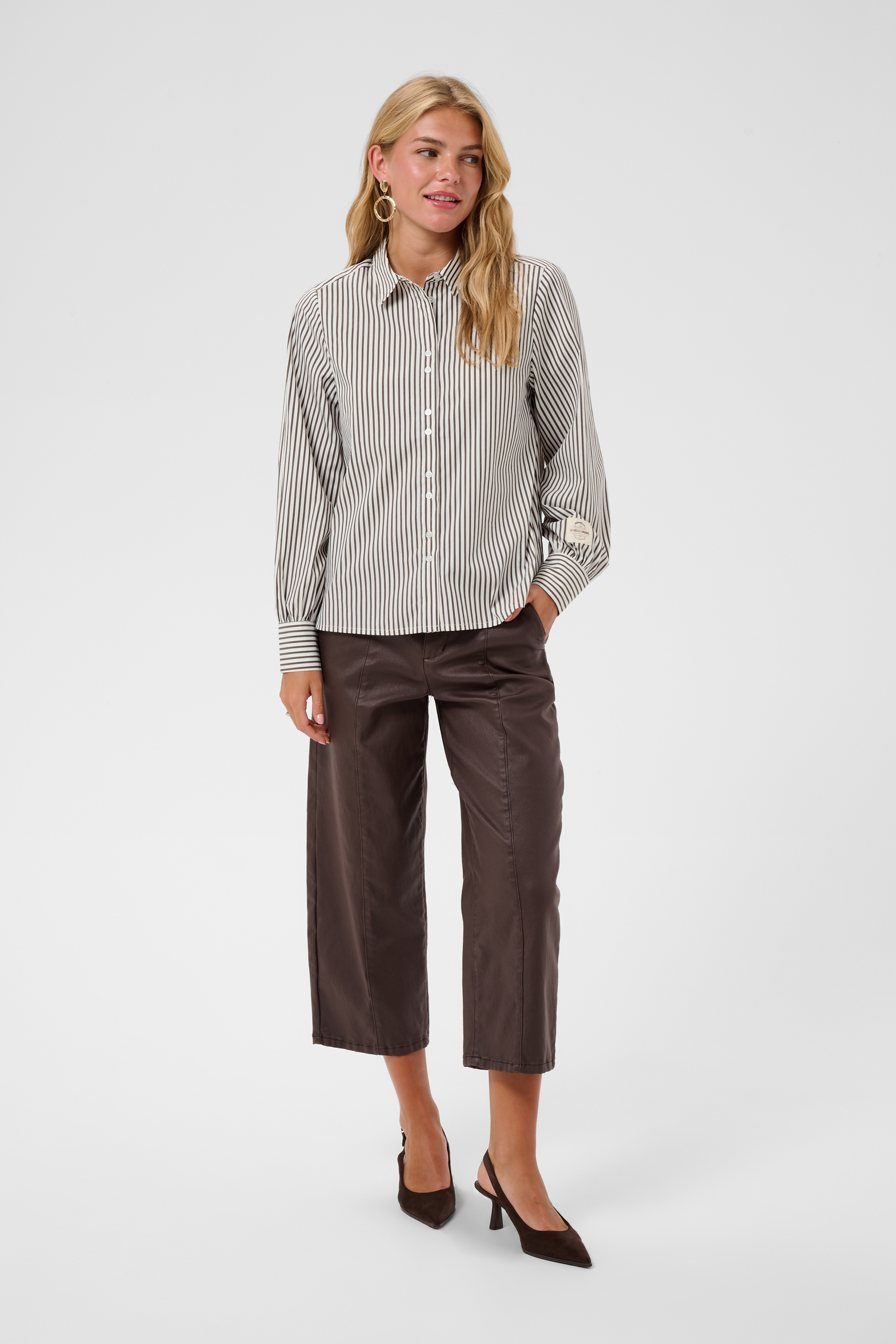 CRMira Striped Shirt Java Stripe Randig Skjorta - 4