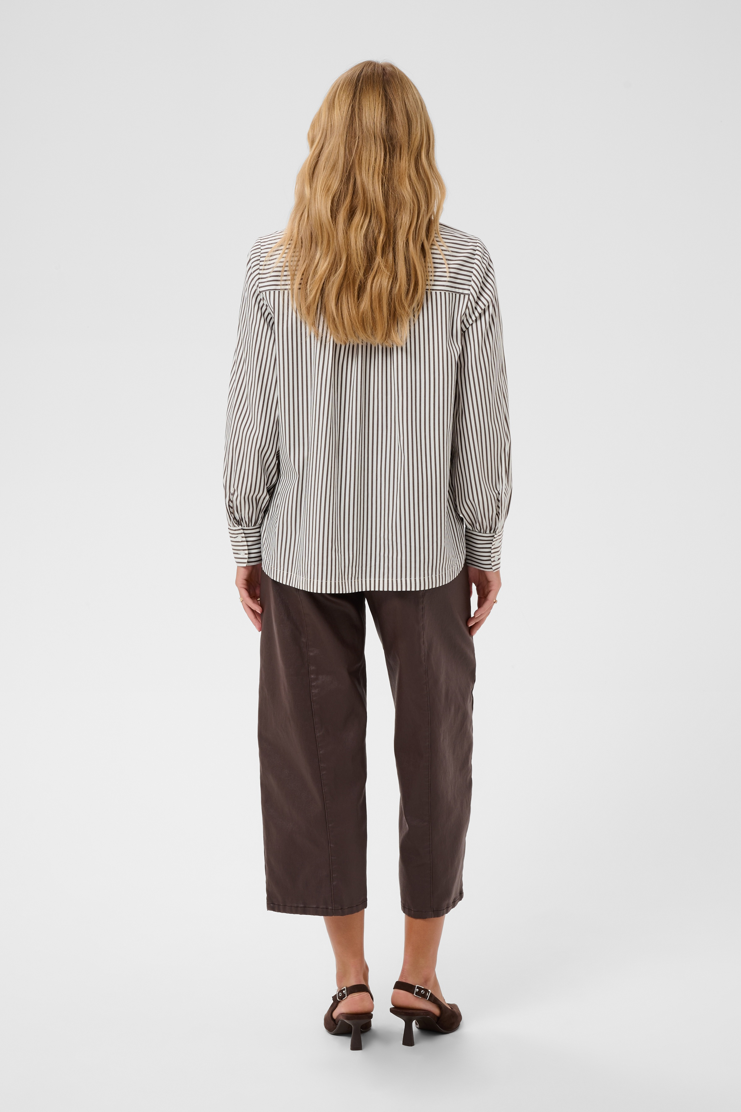 CRMira Striped Shirt Java Stripe Randig Skjorta