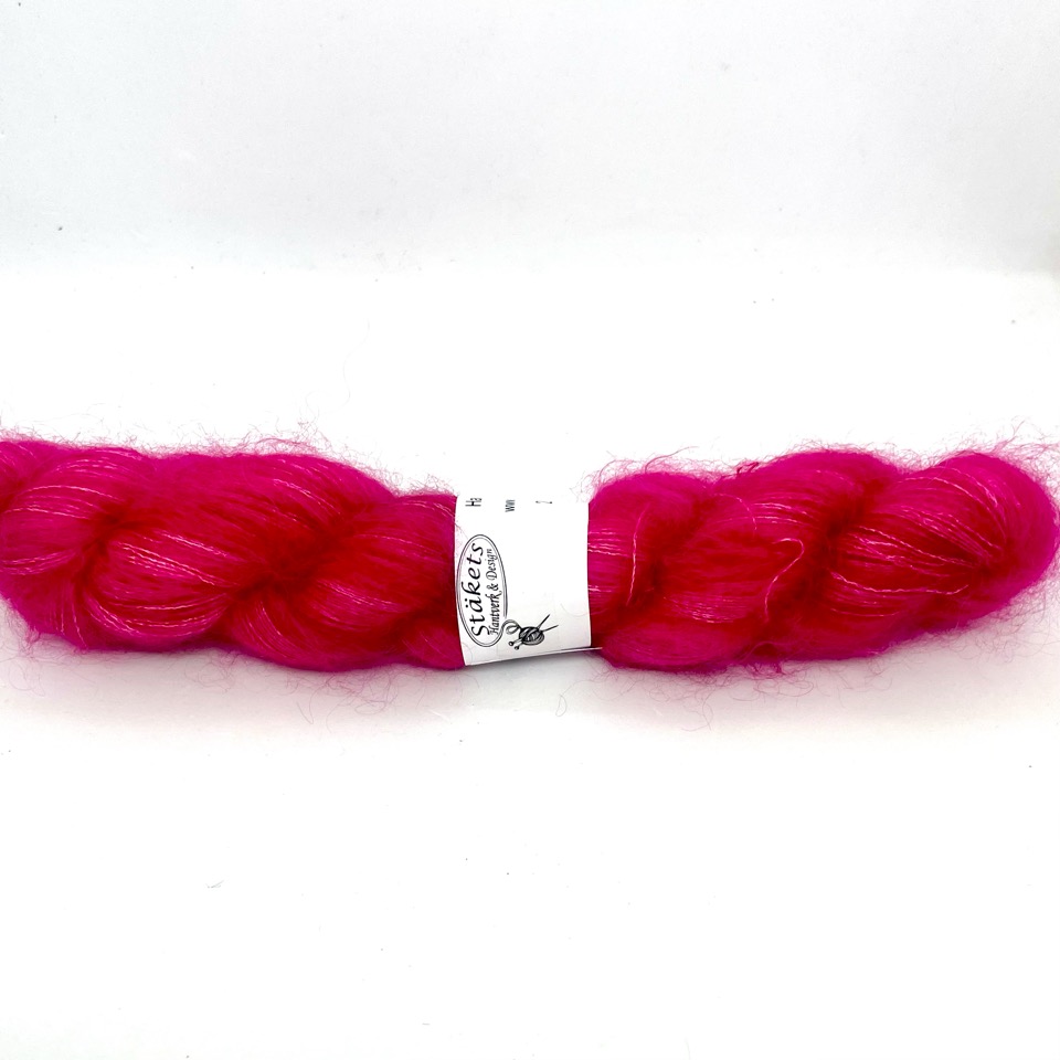 Handfärgad Kidsilk  Cerise - 2