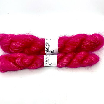 Handfärgad Kidsilk  Cerise