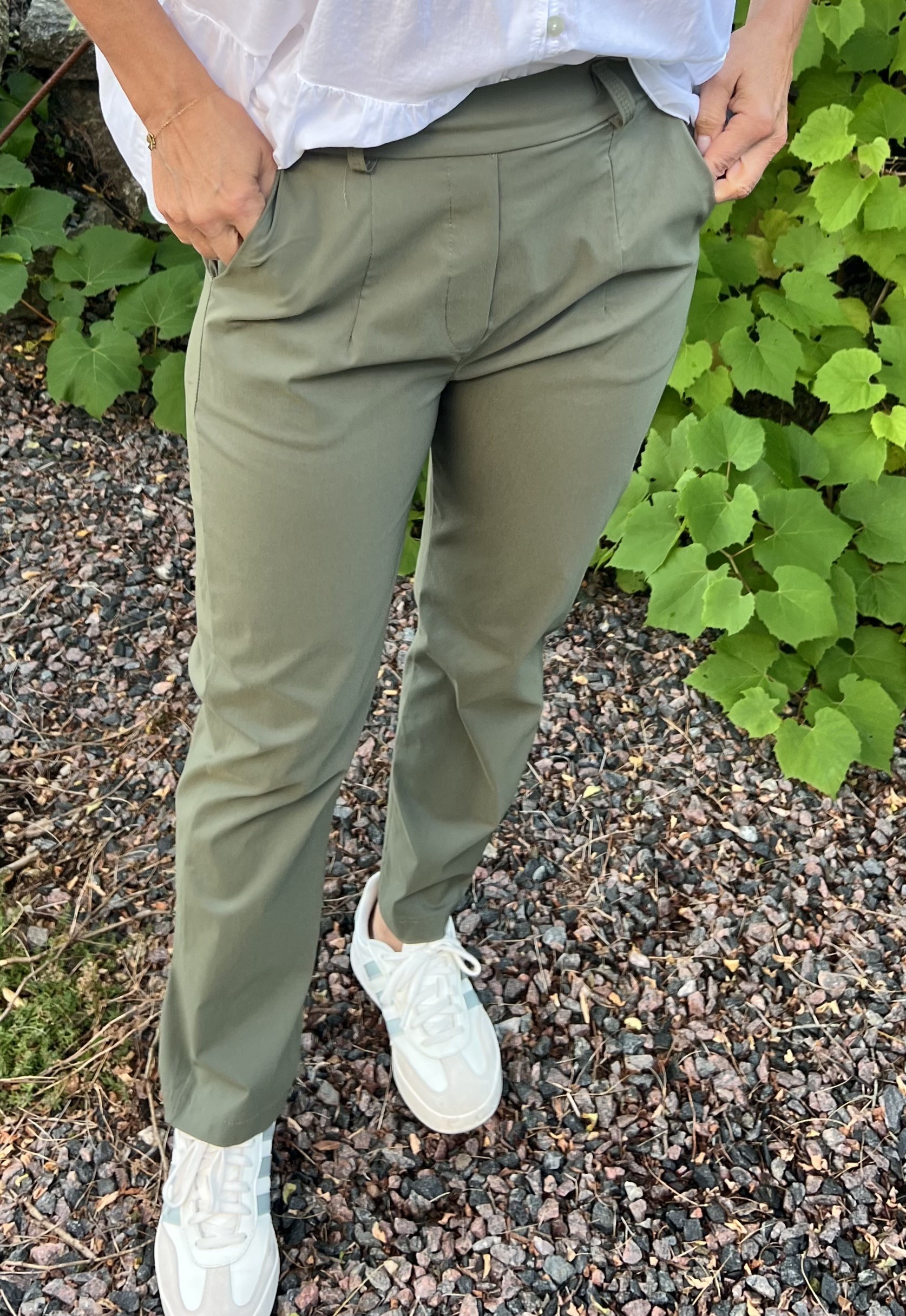 Marta Stretchbyxa Bloom Grön