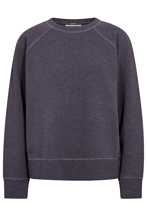 Mos Mosh - MMAbello O-LS Mèlange Sweatshirt Sweet Grape - 3
