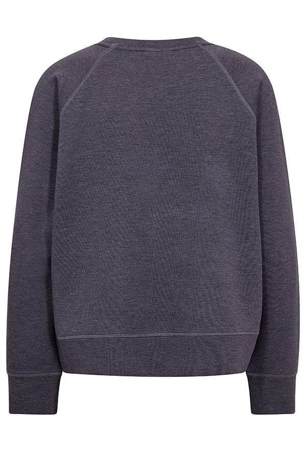 Mos Mosh - MMAbello O-LS Mèlange Sweatshirt Sweet Grape - 4