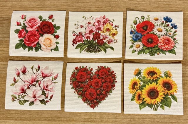 Disktrasor - Blomstermotiv