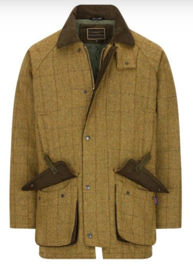 NU !!   50% RABATT*****  Engelsk Tweed - Derby Tweed Shooting Jacket - LIGHT SAGE - 3