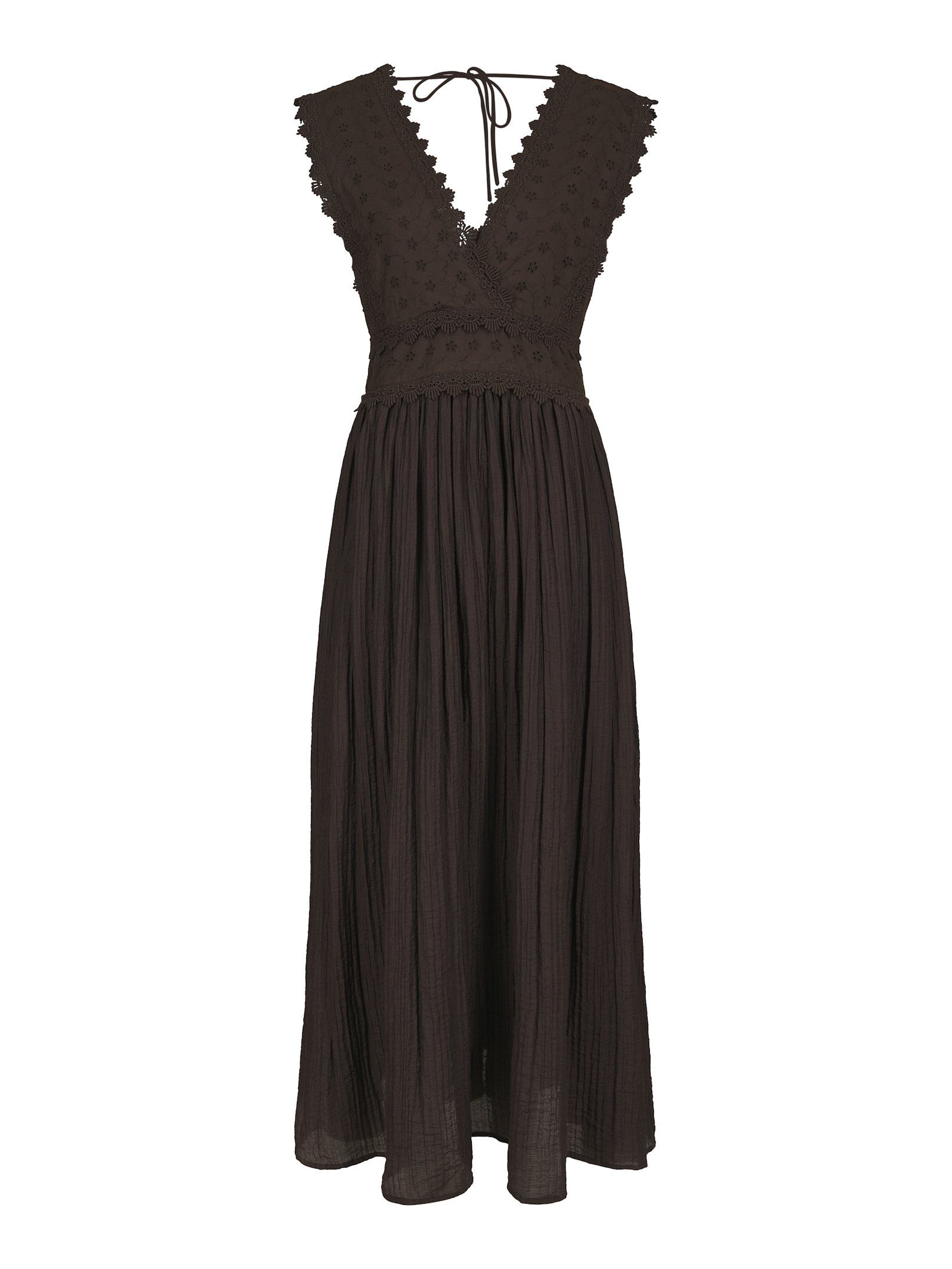 Neo Noir - Arista Lace Dress Dark Brown - 4