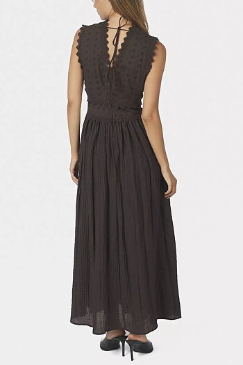 Neo Noir - Arista Lace Dress Dark Brown