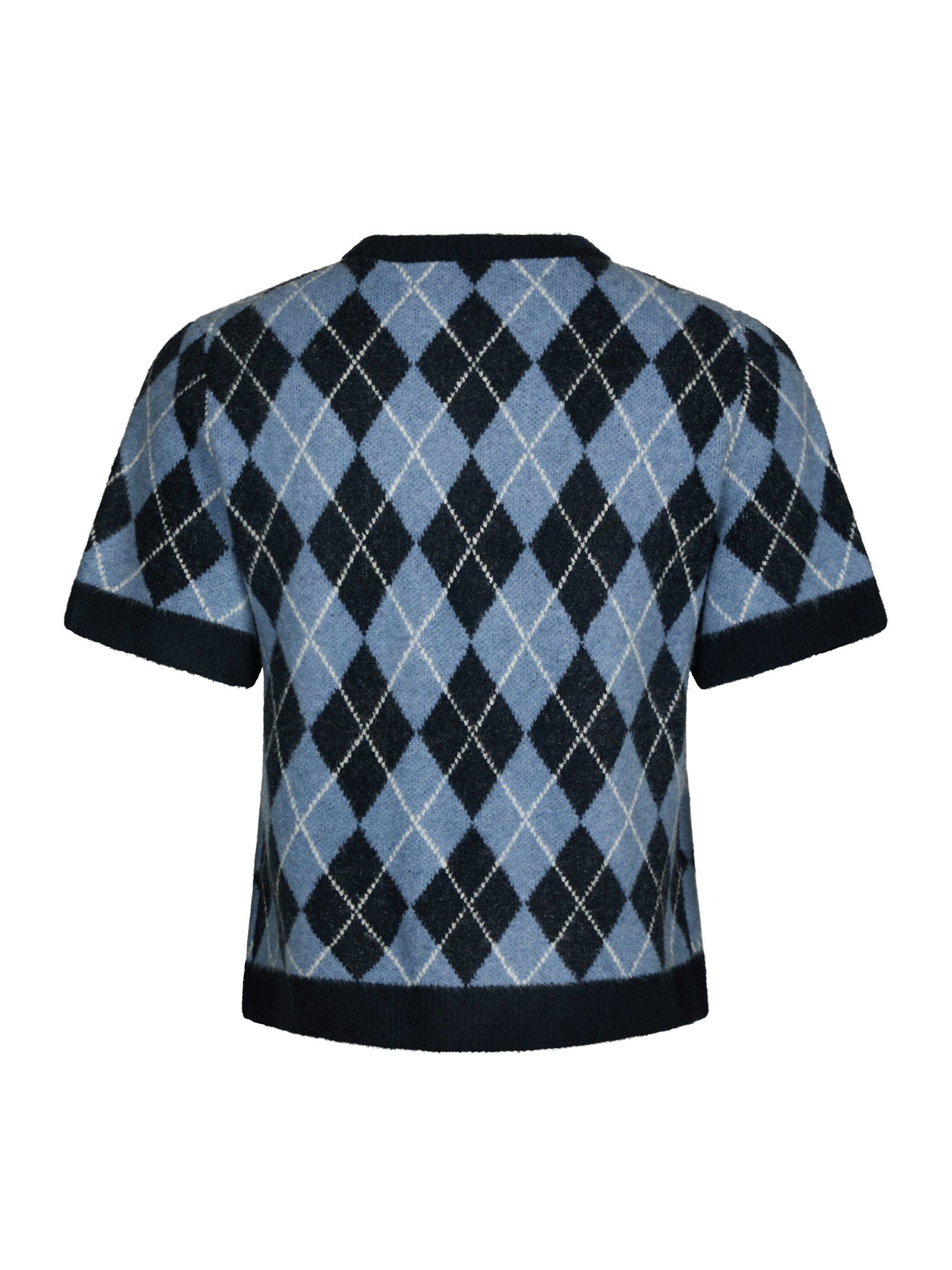Neo Noir - Allestar Check Knit Cardigan Navy - 6