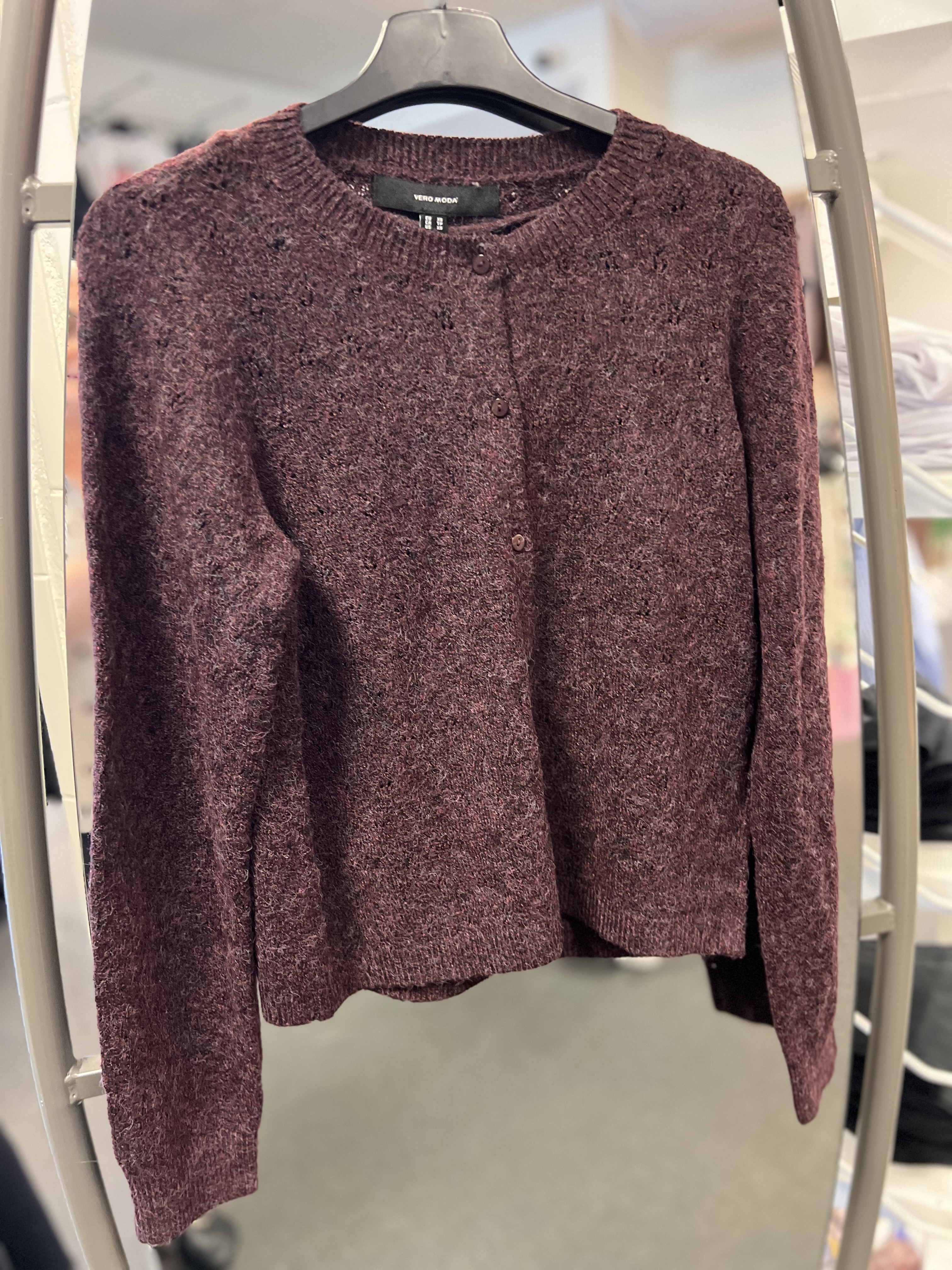 Vero Moda - Doffy Cardigan Vinröd