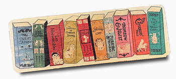 Fly Paper Products : MEOWsterpiece of KITerature - Bokmärke i trä 