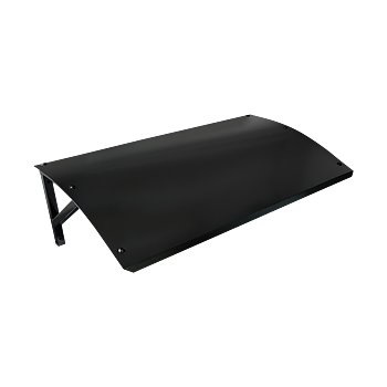 Böjt metalltak 200x920x540 mm (HxBxD), svart, RAL 9005.