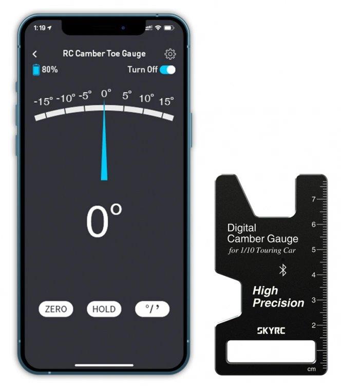 SkyRC Cambervinkel Mätare Digital Bluetooth CTG-015 1/10 - 9