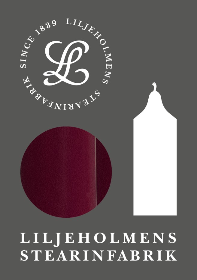 Kupéljus 4 packs Wine red - 2