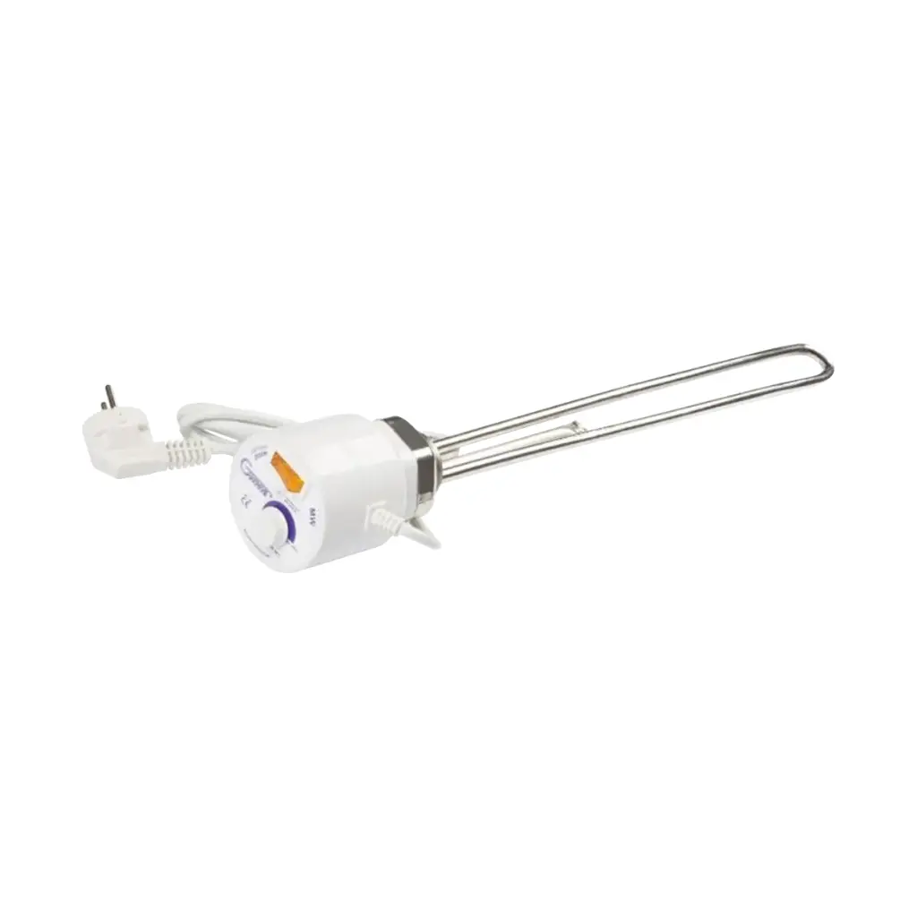 1-fas elpatron för varmvattenberedare med termostat, 2000 W, 1½" gänga.