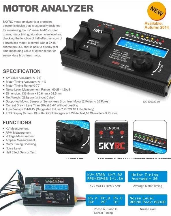 SkyRC Brushless Motor Analyzer - 6