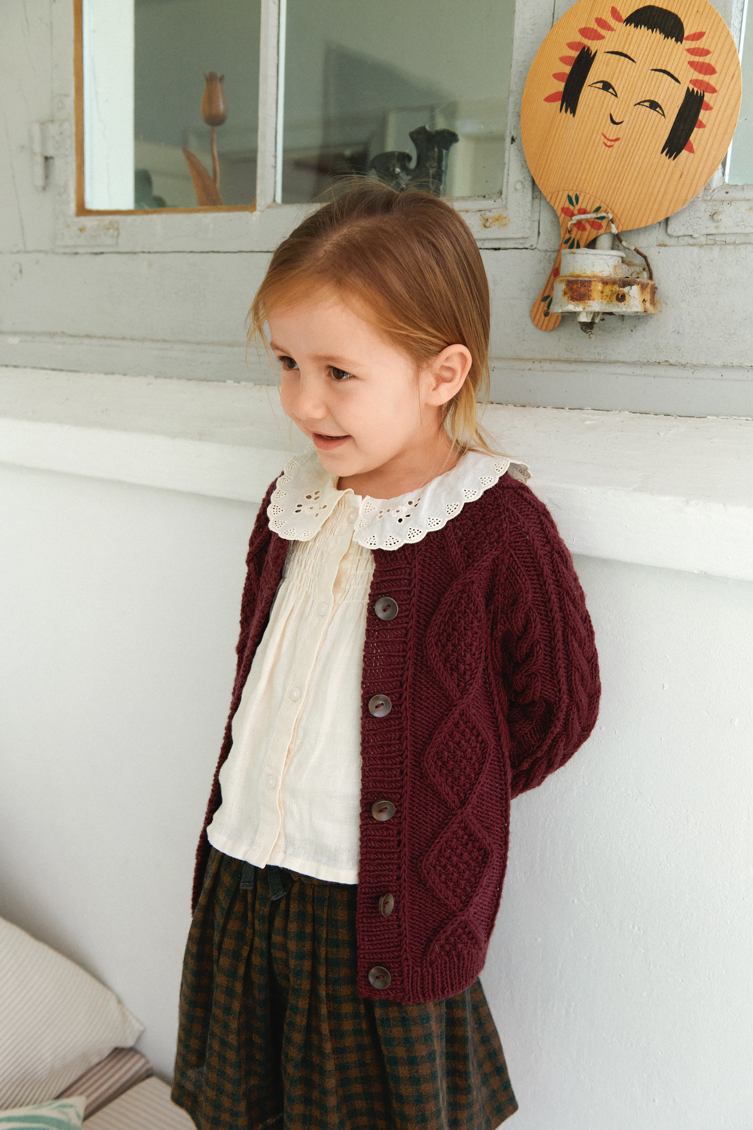 Sandnes Nilo Jacket junior 2605_01 (2-14 år) (18 m flätstick st 4) - 4