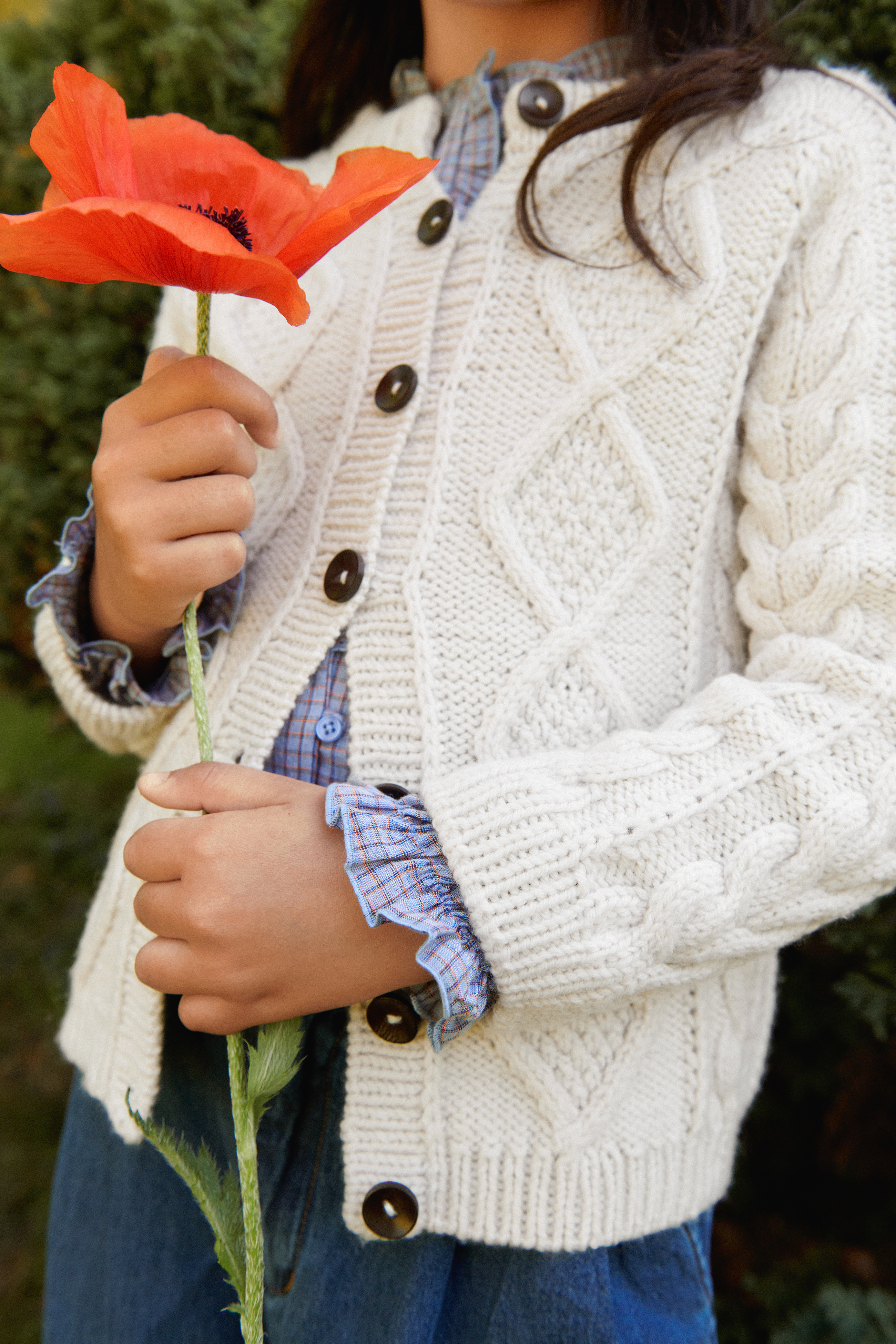 Sandnes Nilo Jacket junior 2605_01 (2-14 år) (18 m flätstick st 4) - 3