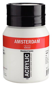 Akrylfärg Amsterdam 500 ml - 104 Zinc White 