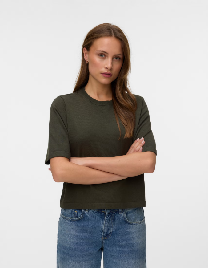 VERA MODA SILJE  STICKAD TRÖJA