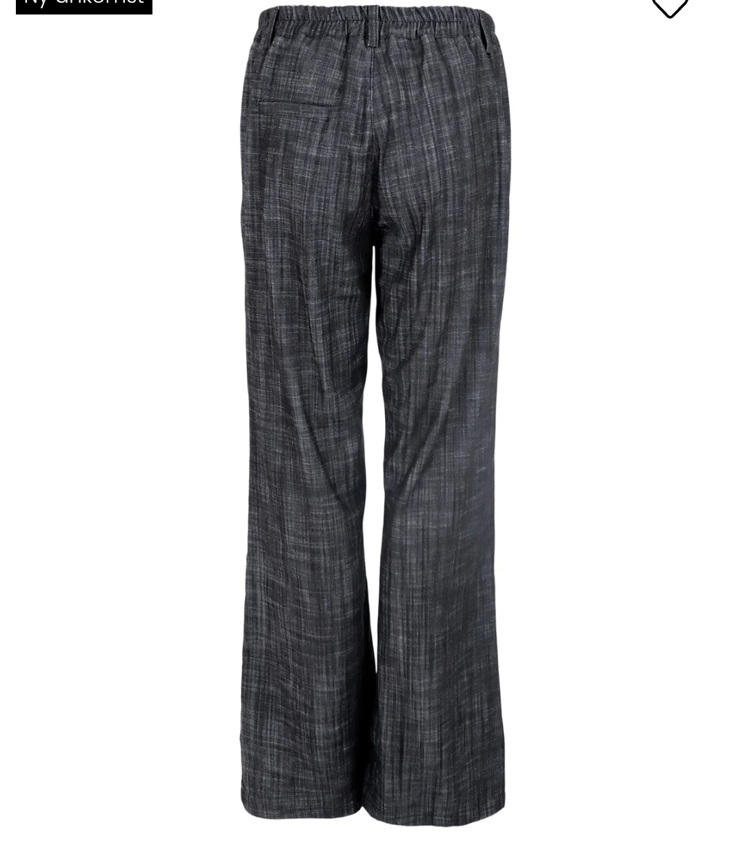 Black Colour- Box byxa svart denim - 2