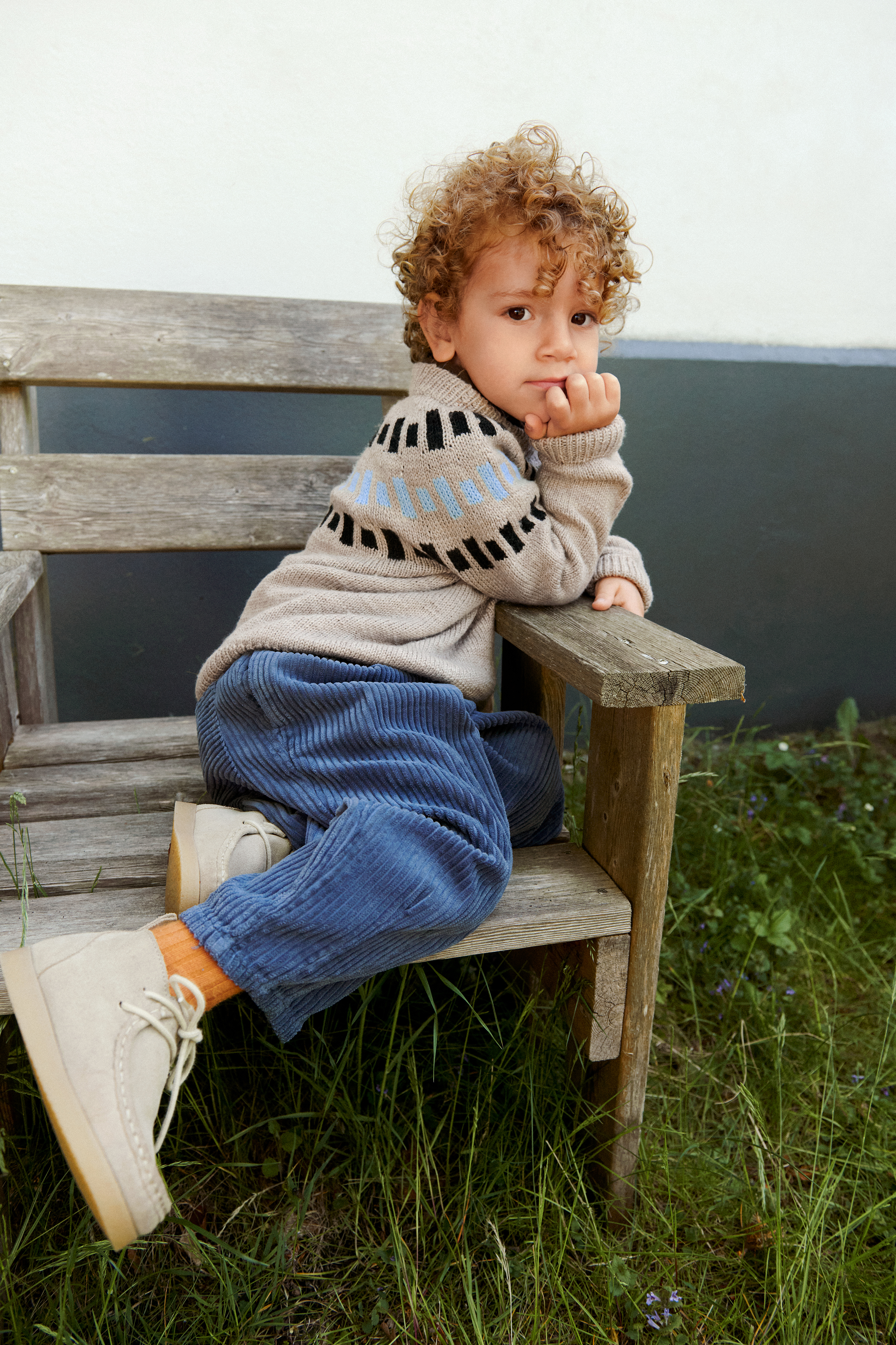 Sandnes Cole Sweater junior 2605_04 (2-14 år) (27 m flerfärgsstick st 3) - 2