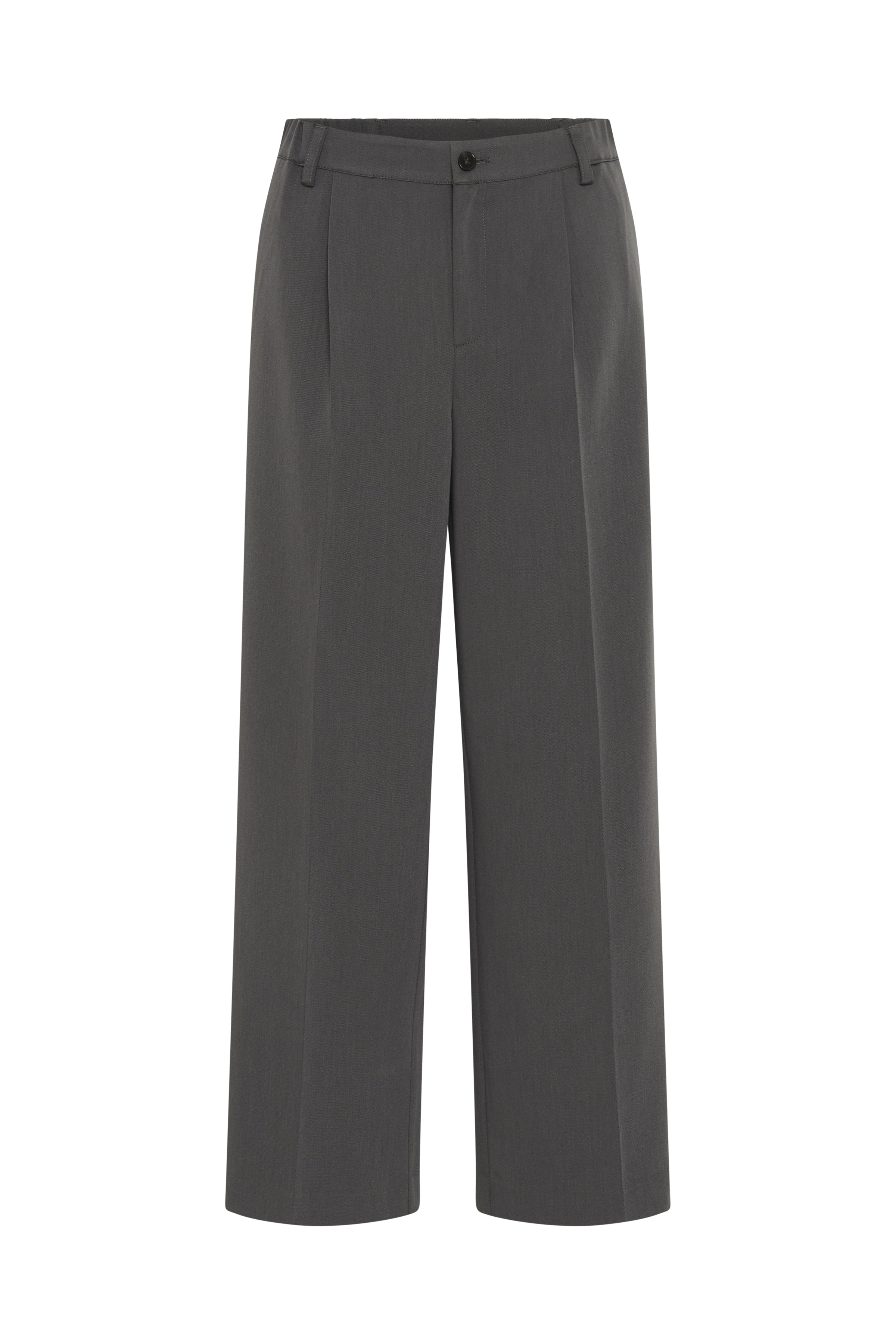 KAsakura Wide Pant Dark Grey Melange Mörkgrå Vid Byxa - 5