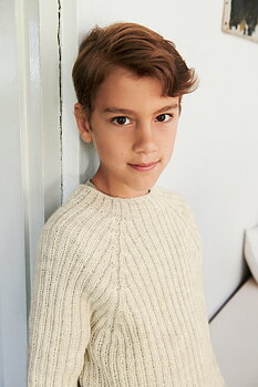 Sandnes Theo Sweater junior 2605_05 (2-14 år) (32 m ribb st 3)