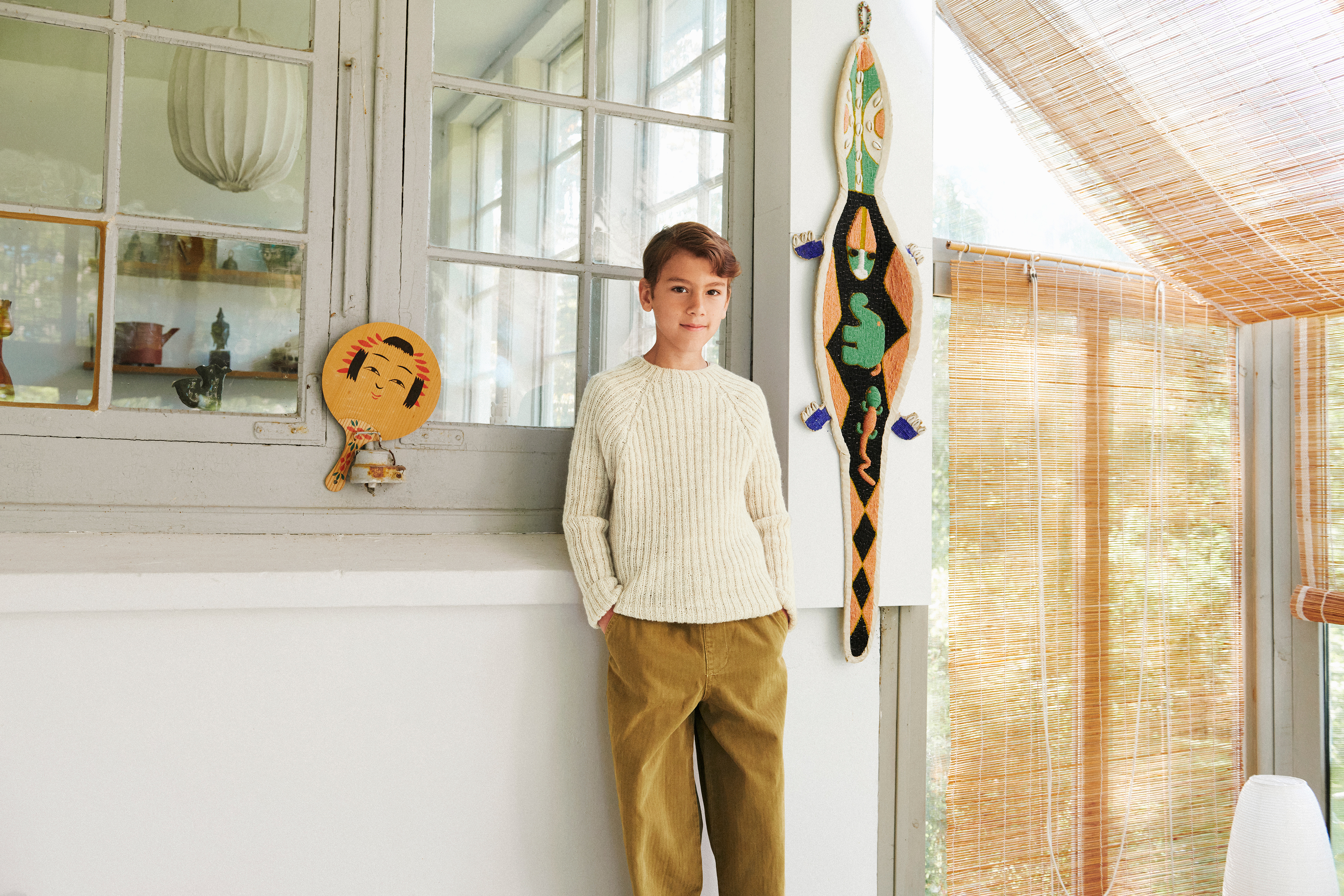 Sandnes Theo Sweater junior 2605_05 (2-14 år) (32 m ribb st 3) - 3