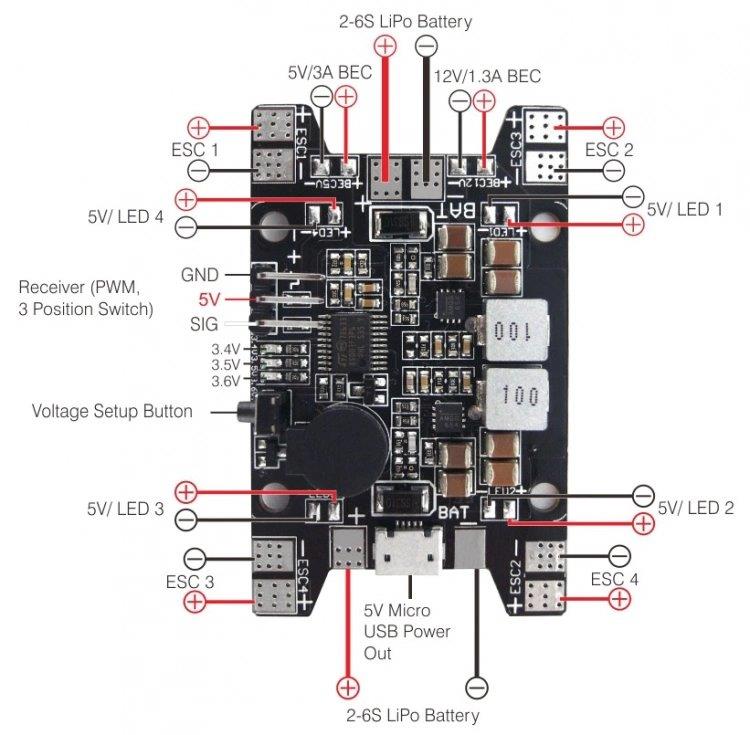 SkyRC Multi-funktions Power-Hub - 3