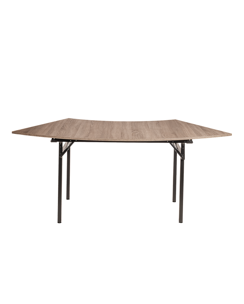 Fällbara bankettbord L 190 x 80 cm som formar vågor eller cirklar H-500-bord med 18mm dubbelsidigt laminerad schweizisk krono-skiva  - 15