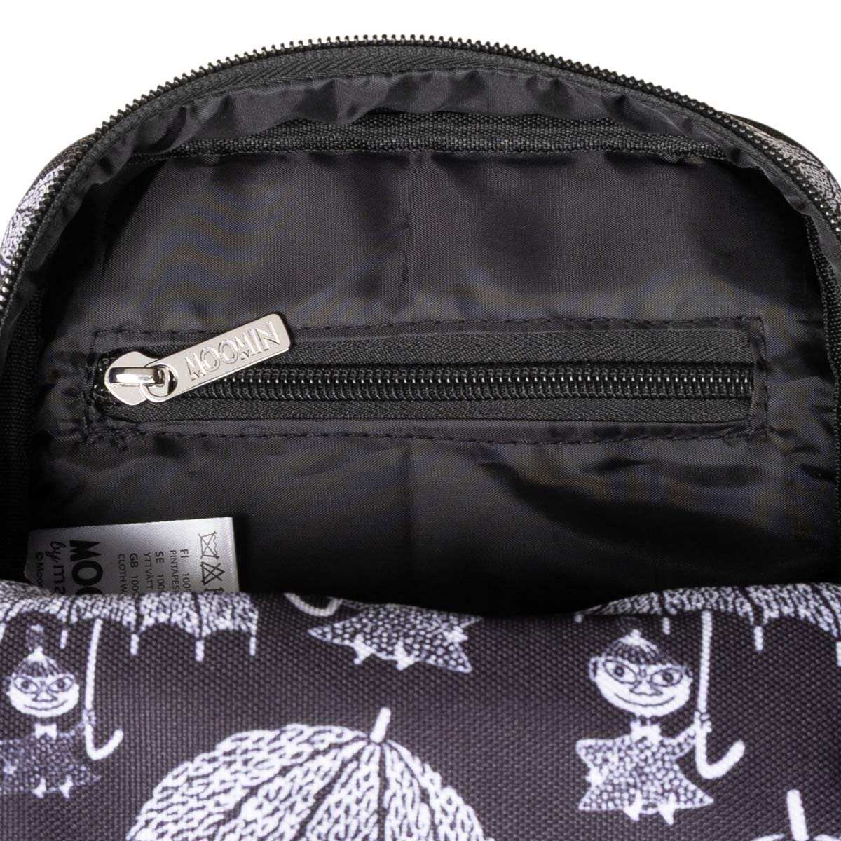 Moomin Little My Umbrella Crossbody Bag – Black & White - 2