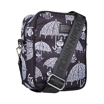 Moomin Little My Umbrella Crossbody Bag – Black & White