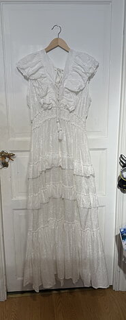 Pina Maxi Embroidery White