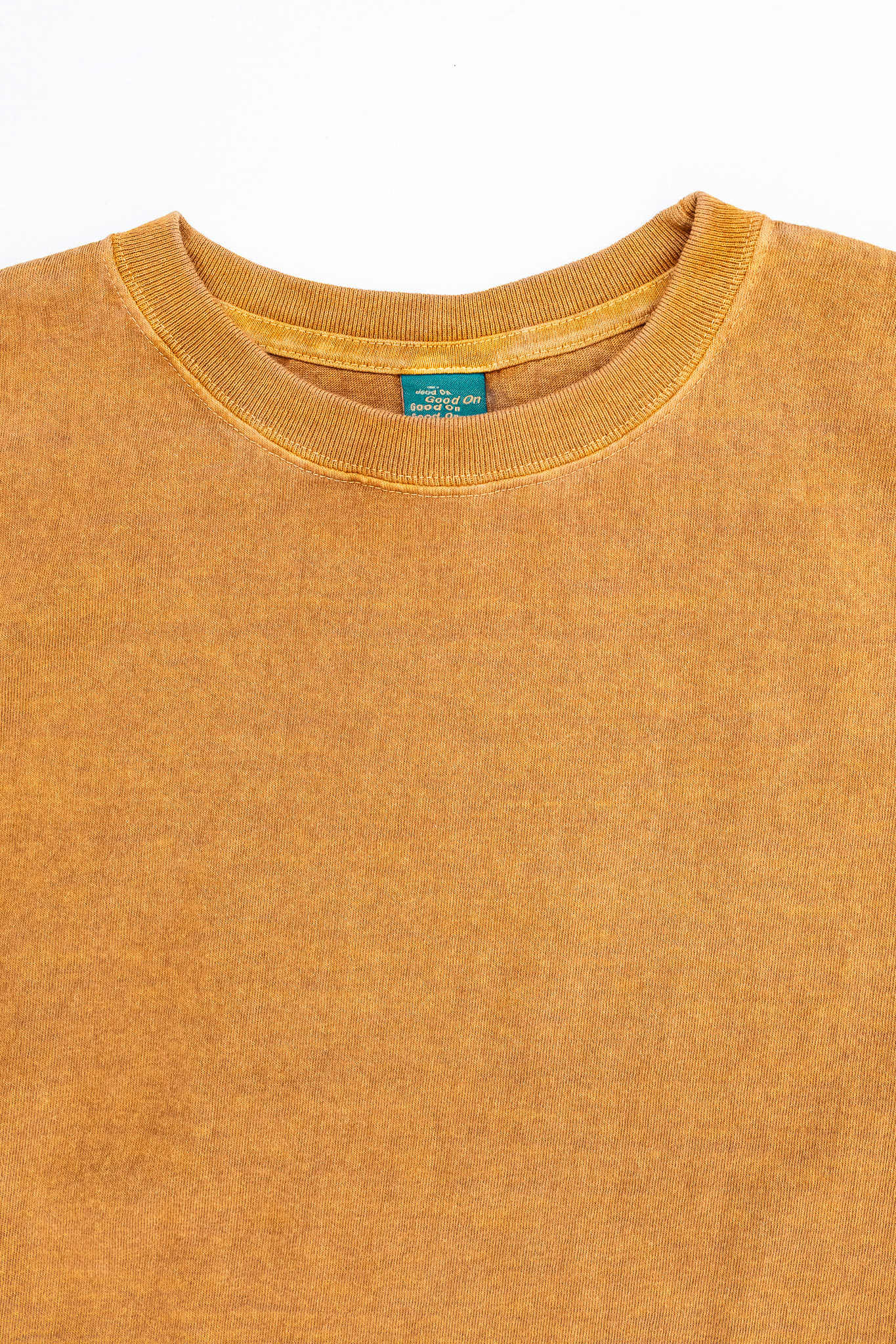 Good On - S/S Crewneck Tee Pigment Mocha - 3