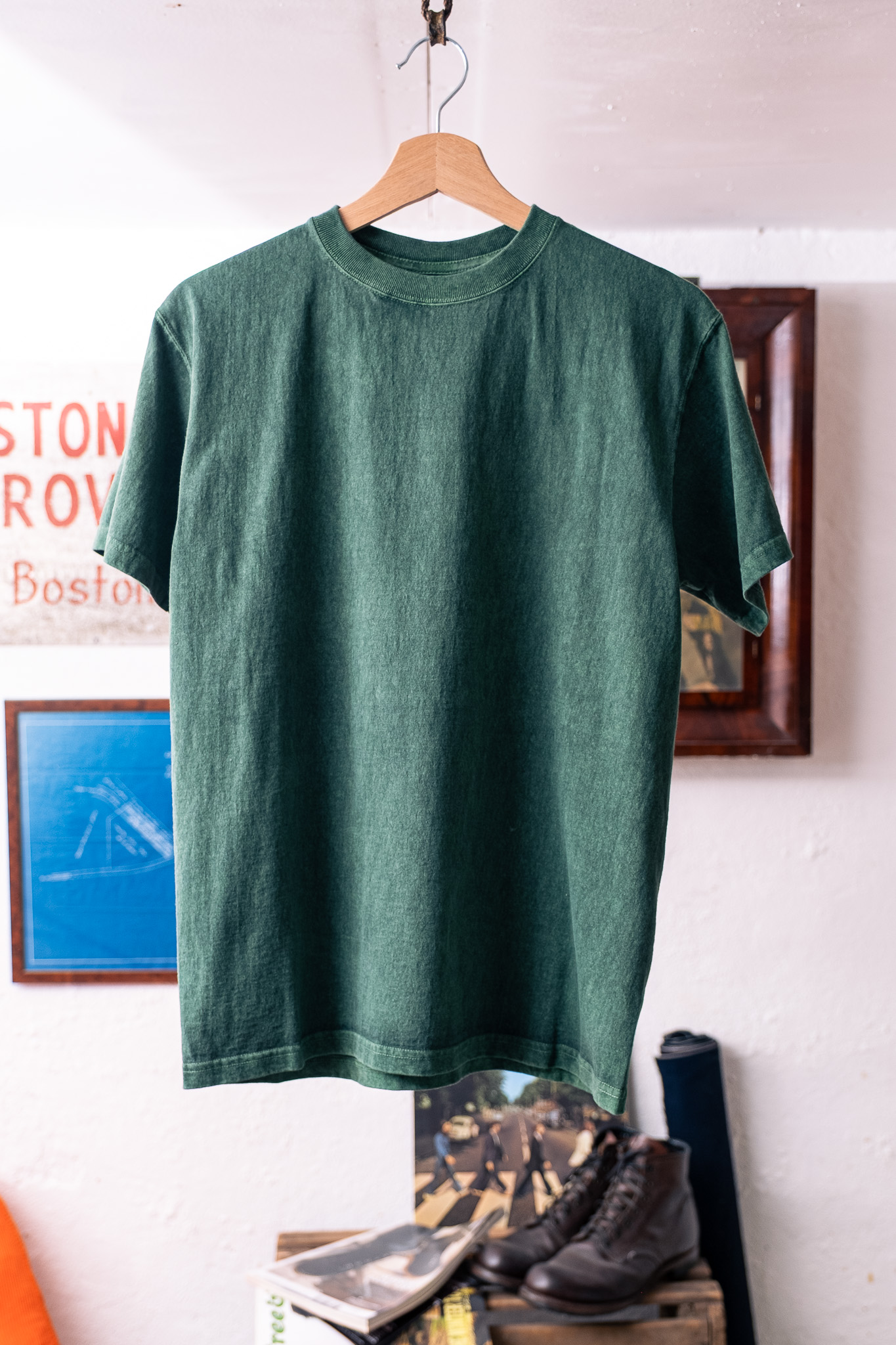 Good On - S/S Crewneck Tee Pigment Dark Green