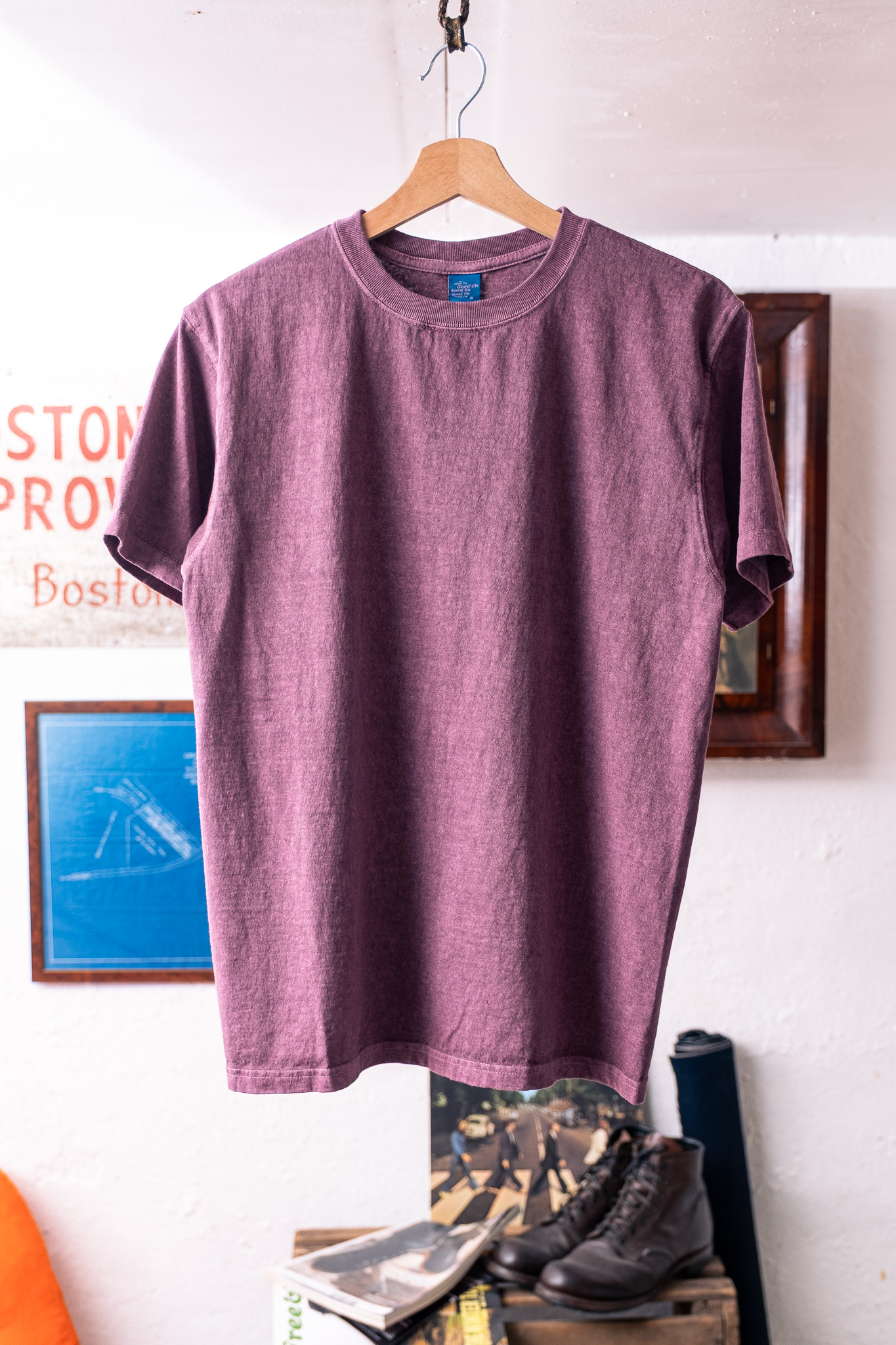 Good On - S/S Crewneck Tee Pigment Azuki
