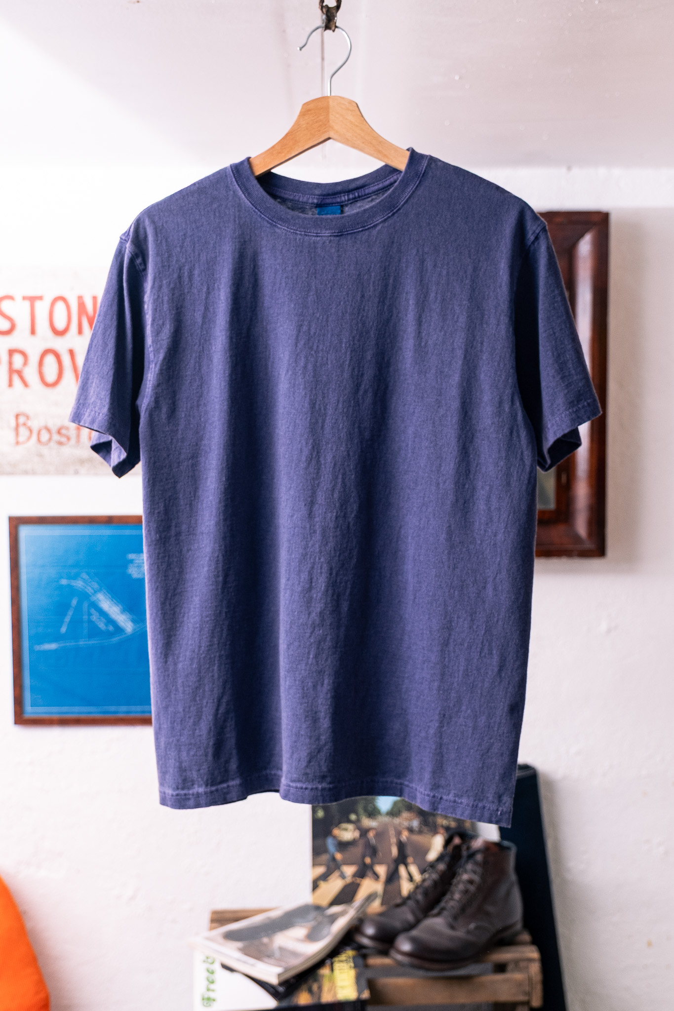 Good On - S/S Crewneck Tee Pigment Grape