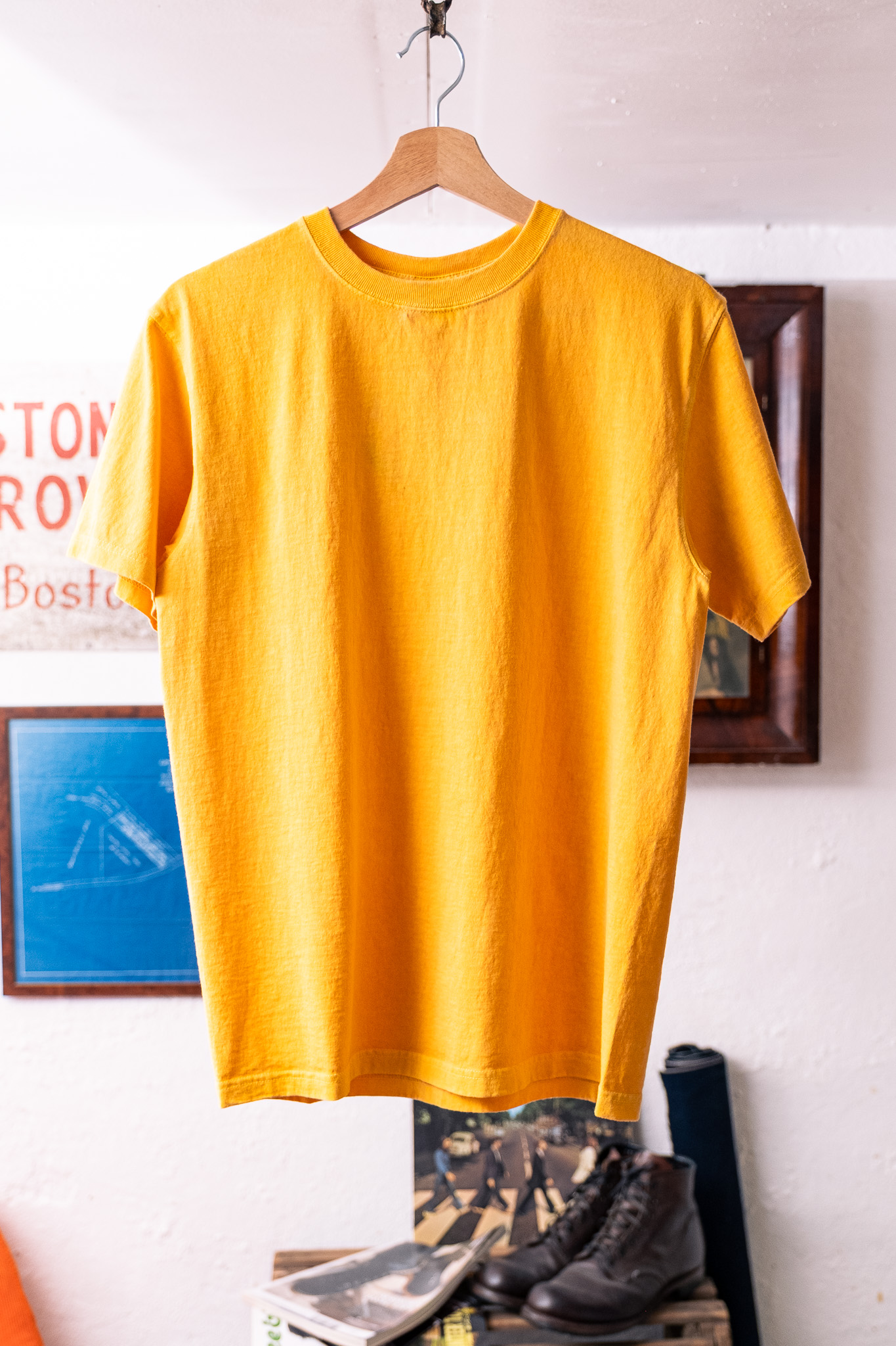 Good On - S/S Crewneck Tee Pigment Curcuma